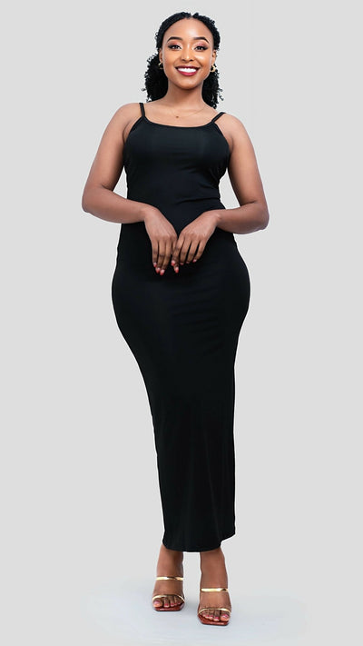 The Fashion Frenzy Luxe Bodycon - Black - Shopzetu