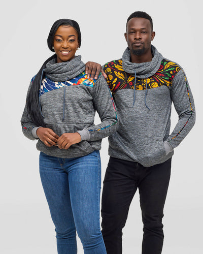 Rafiki Threads Arancia Snood Hoodie - Grey