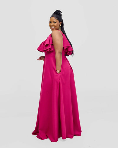 Kakiba Collections Rose Dress - Pink - Shopzetu