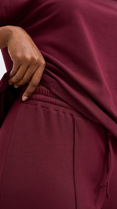 Vivo Ria Panelled Pants - Maroon