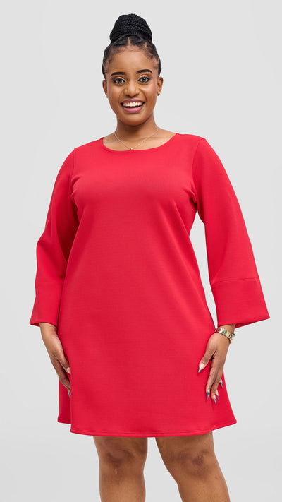 Vivo Ria A-Line Dress - Red