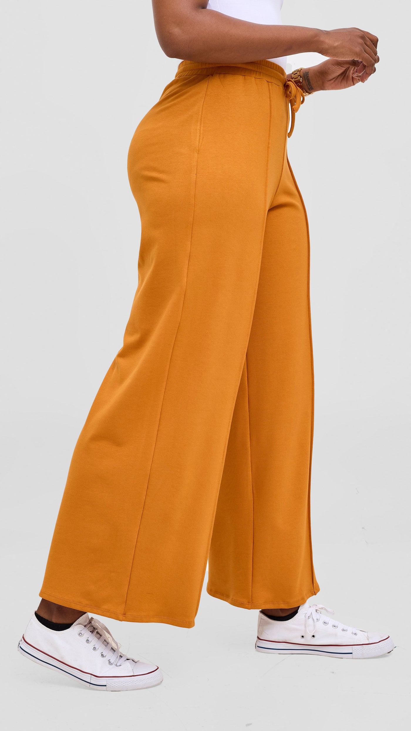 Vivo Ria Panelled Pants - Dark Mustard