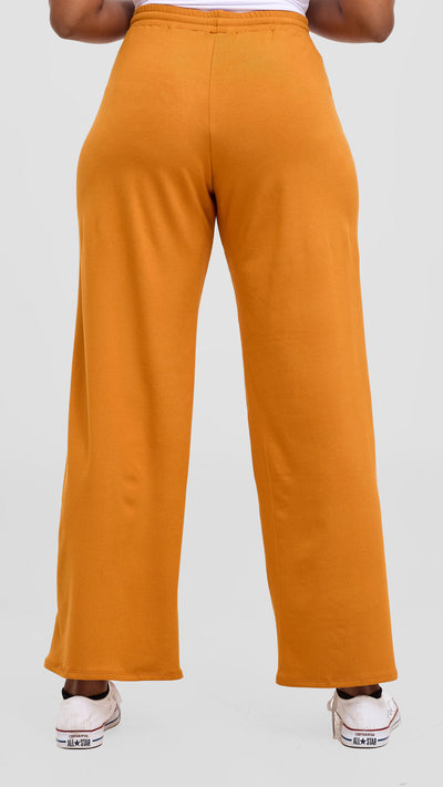 Vivo Ria Panelled Pants - Dark Mustard
