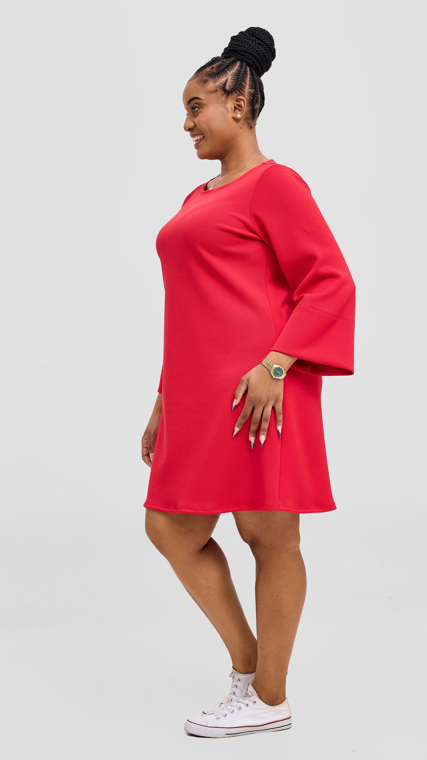 Vivo Ria A-Line Dress - Red