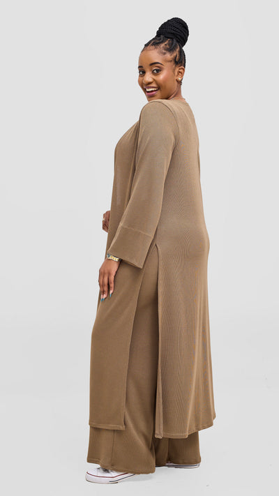Vivo Ria Pants & Waterfall Set - Taupe