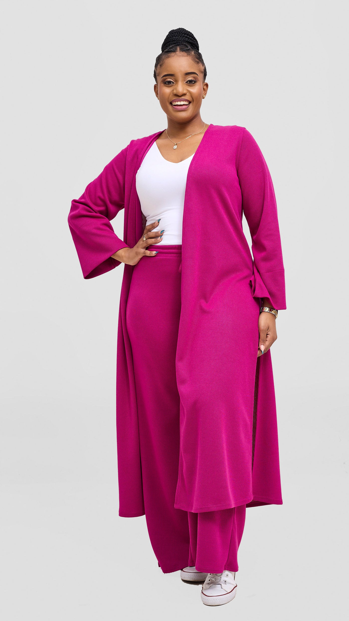 Vivo Ria Pants & Waterfall Set - Fuschia