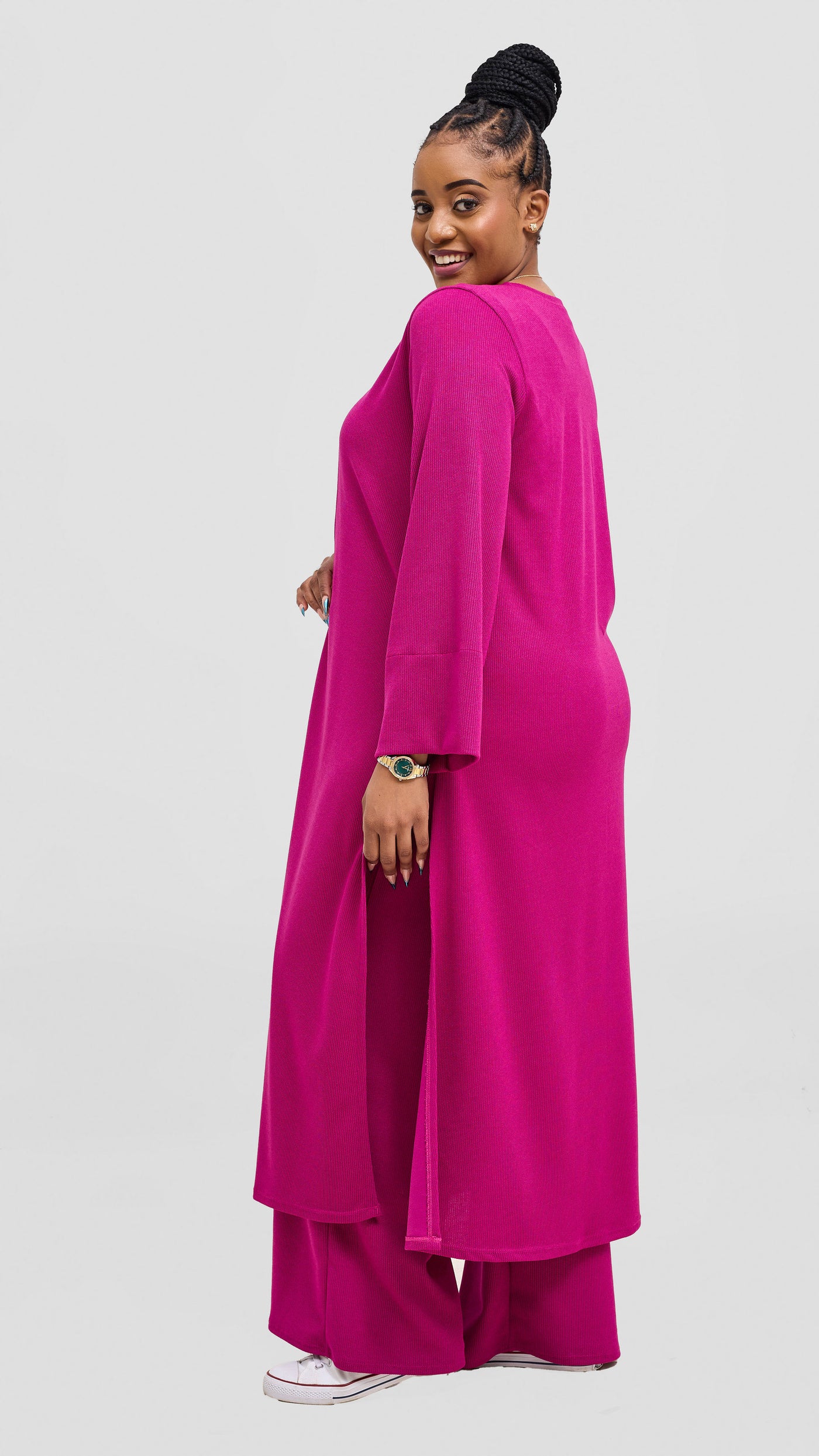 Vivo Ria Pants & Waterfall Set - Fuschia