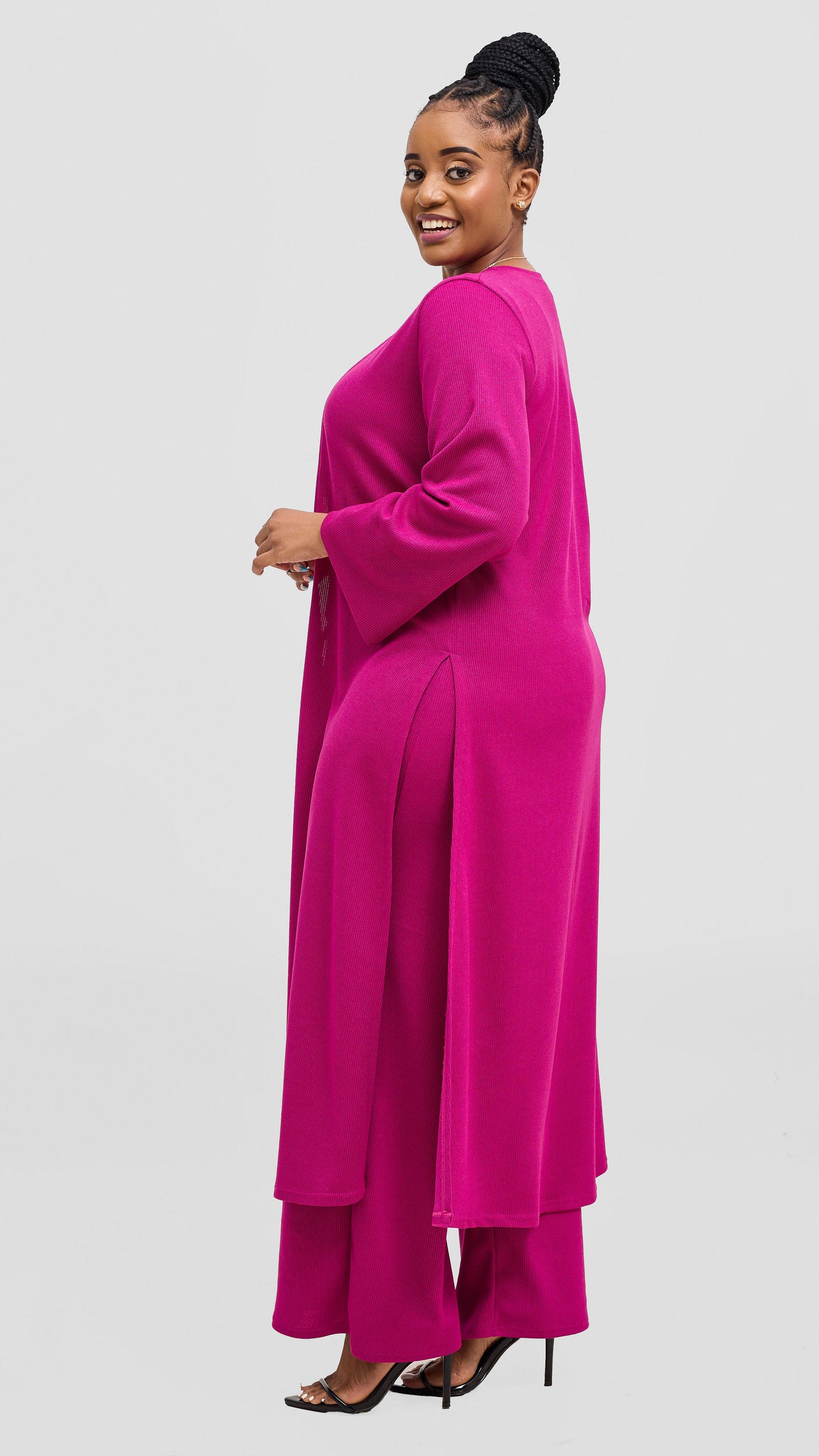 Vivo Ria Pants & Waterfall Set - Fuschia