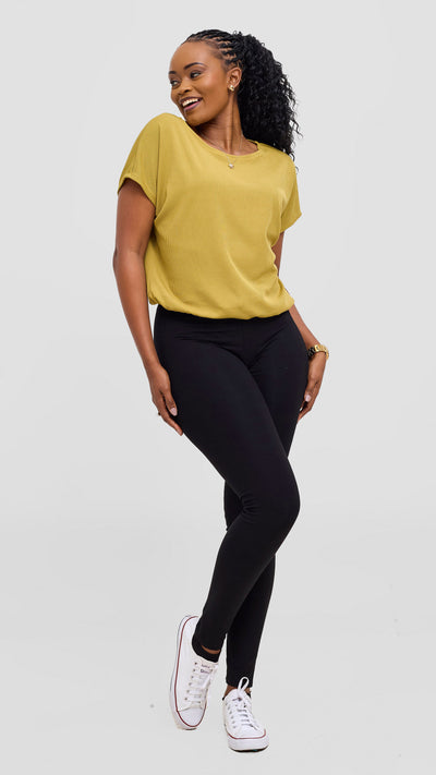 Vivo Safa Drop Shoulder Top - Olive