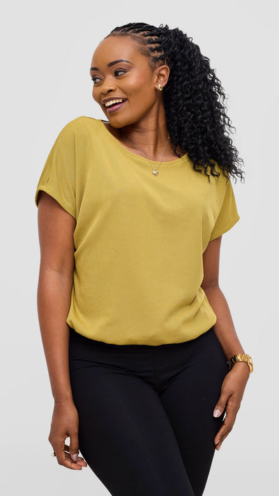 Vivo Safa Drop Shoulder Top - Olive