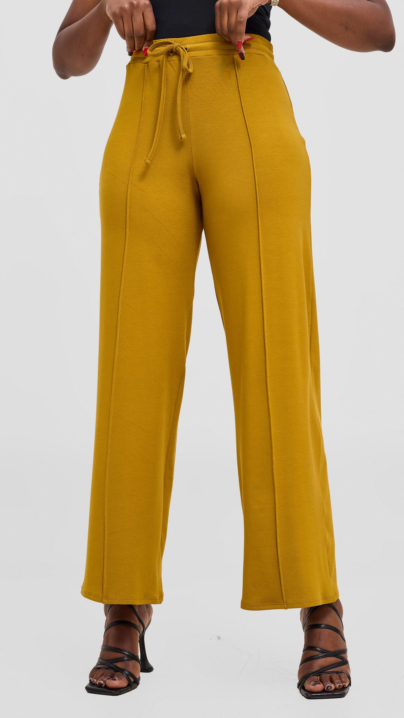 Vivo Ria Panelled Pants - Dark Olive