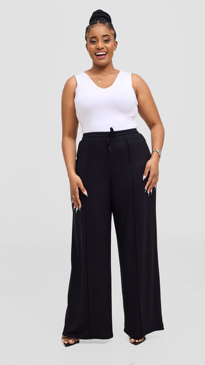 Vivo Ria Panelled Pants - Black