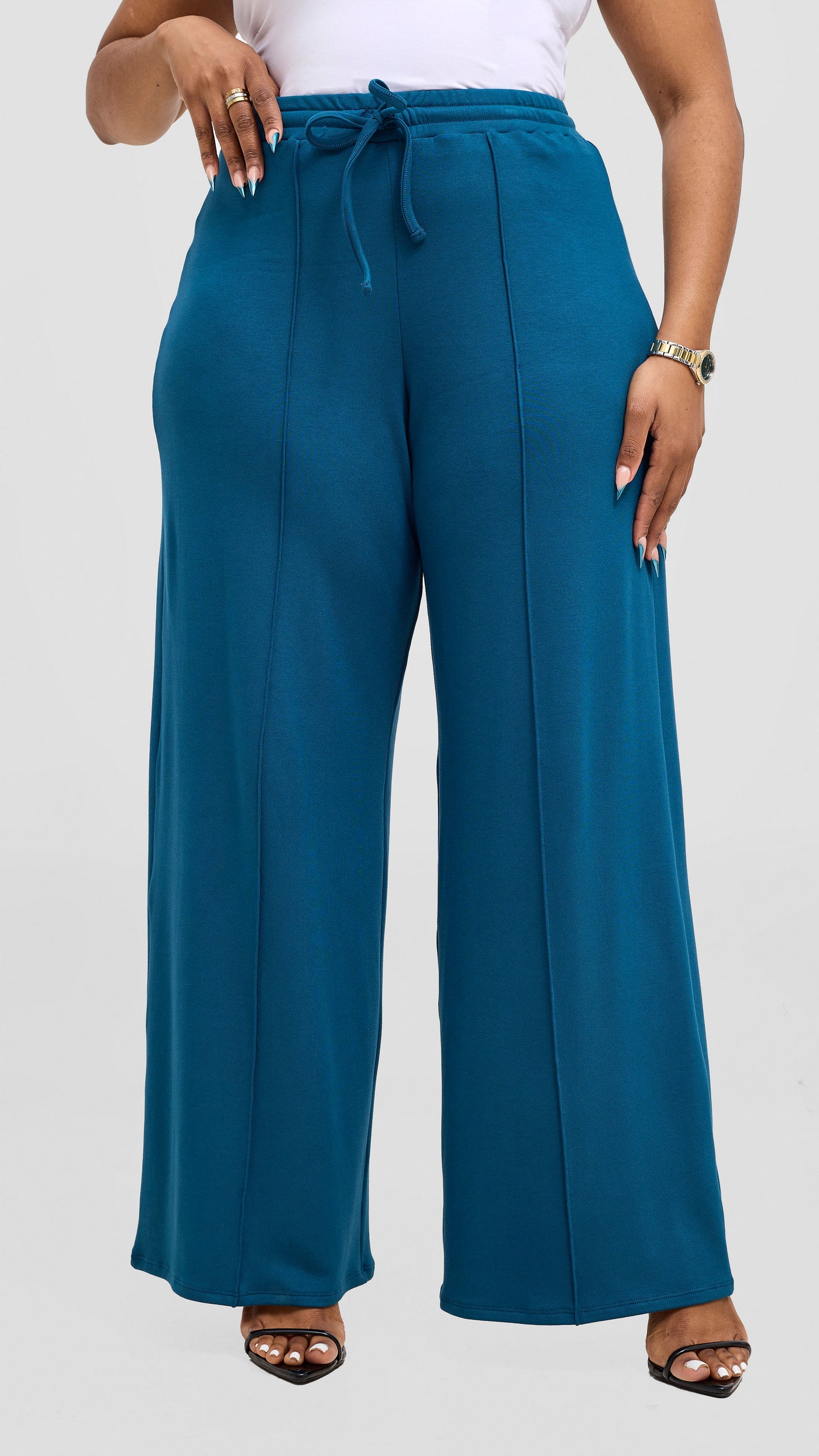 Vivo Ria Panelled Pants - Teal