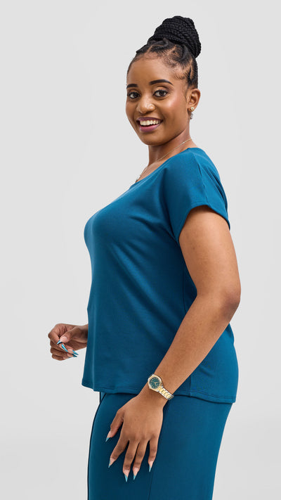 Vivo Ria Drop Shoulder Top - Teal