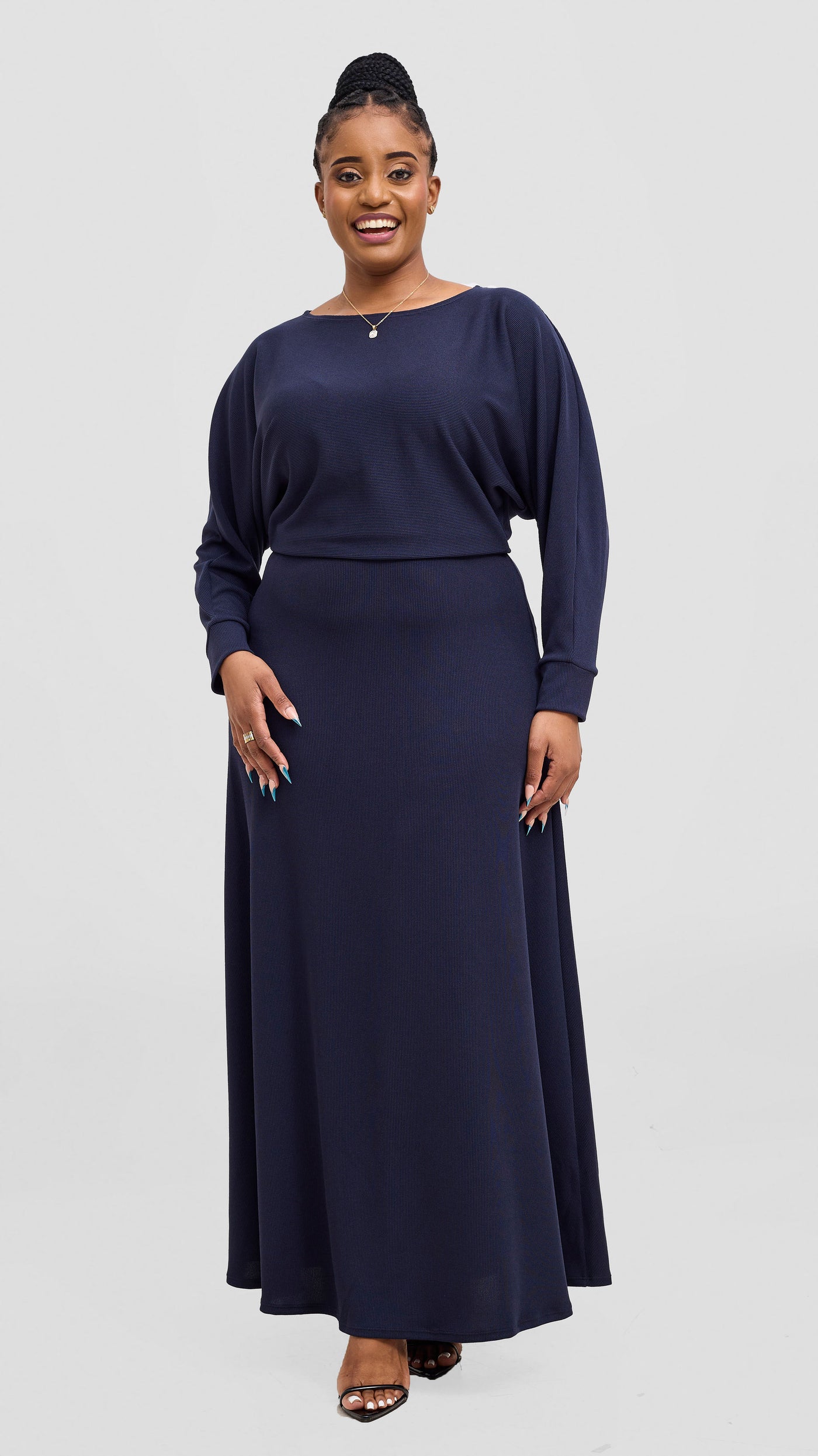 Vivo Tanda Skirt & Top Set - Navy