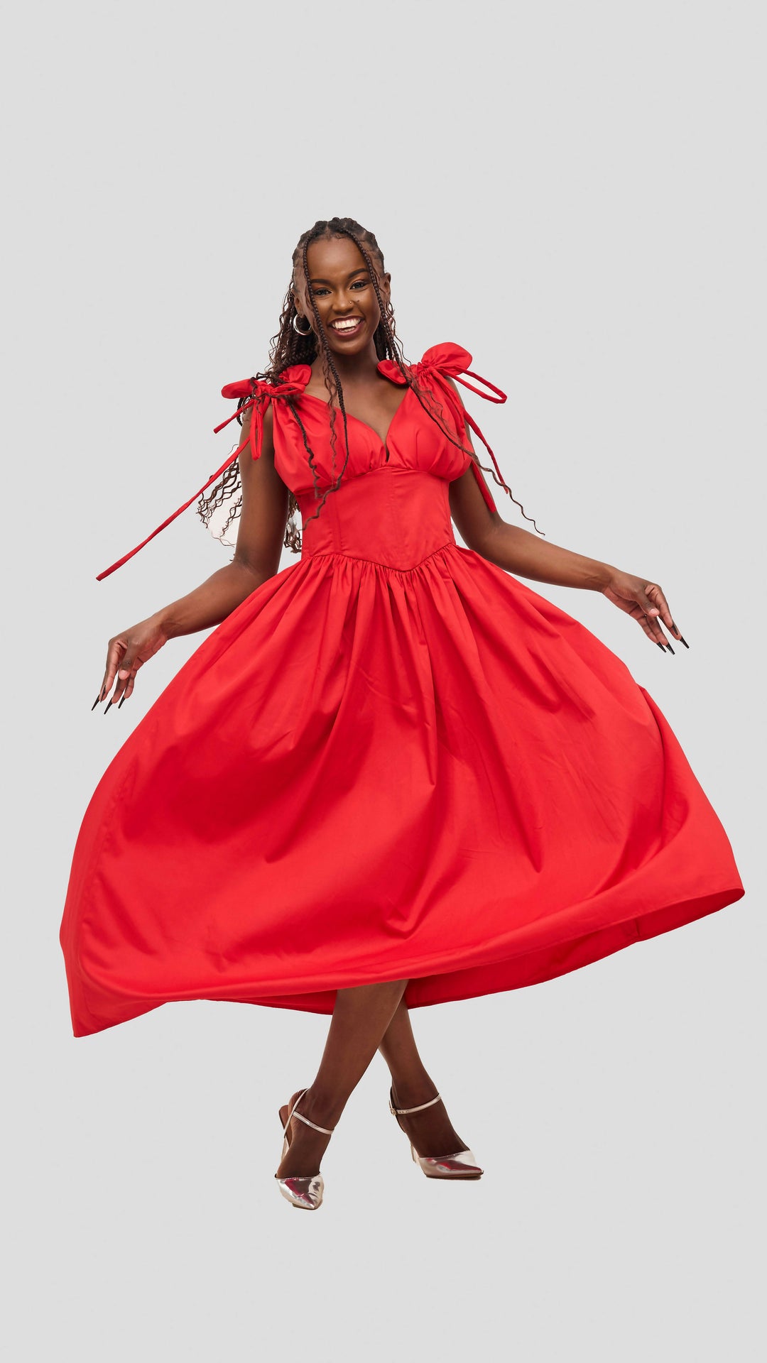 Izulu Wangechi Dress - Red