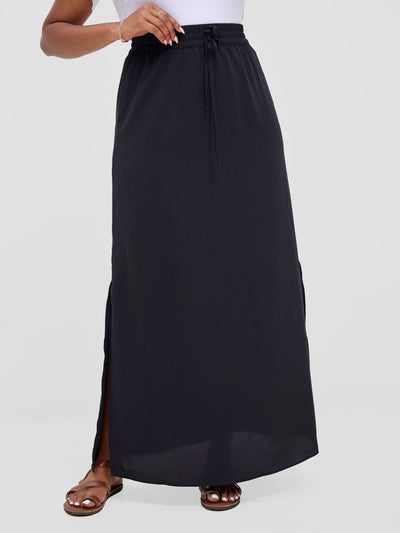 Vivo Seli Maxi Skirt - Black - Shopzetu