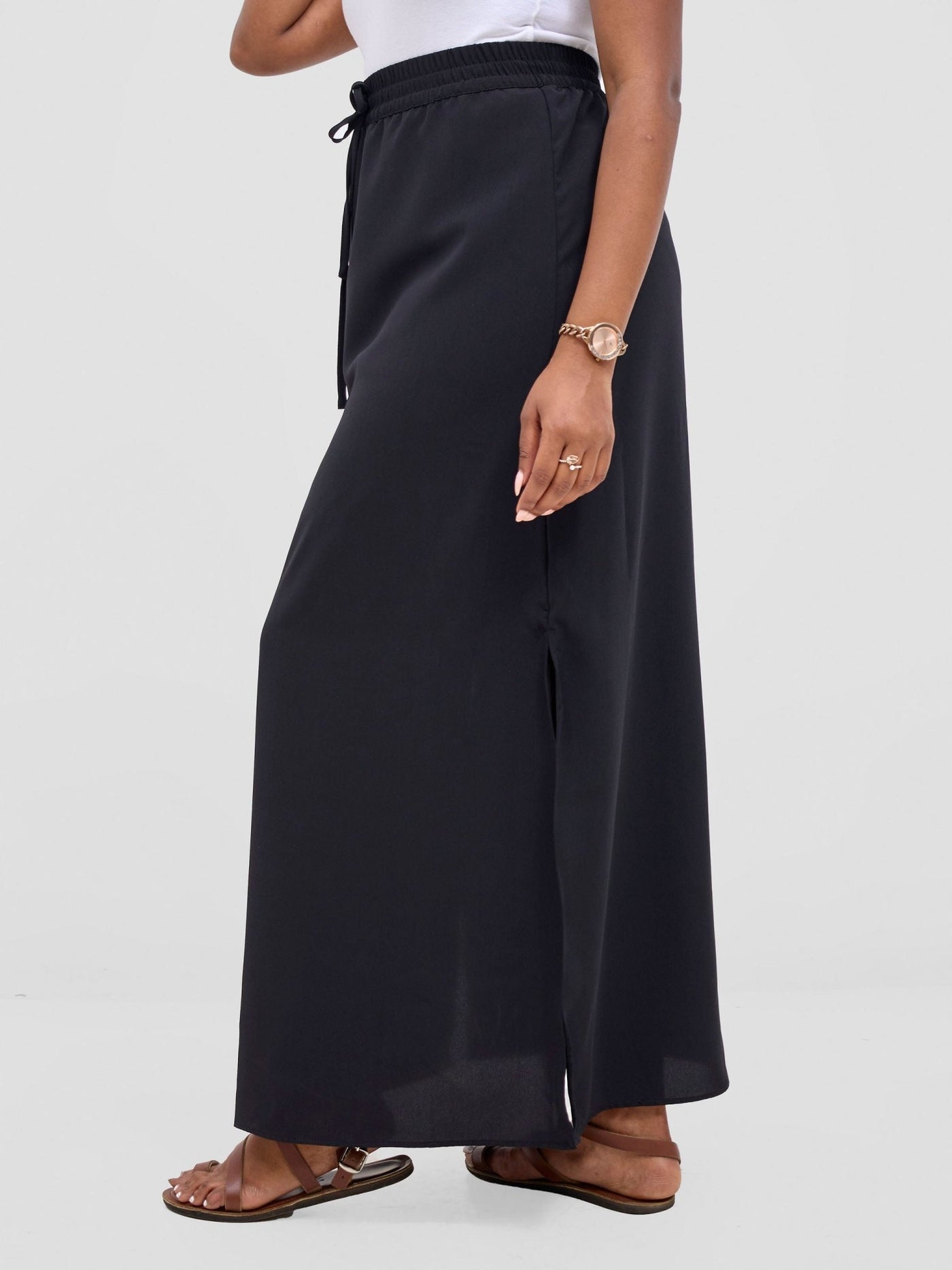 Vivo Seli Maxi Skirt - Black - Shopzetu