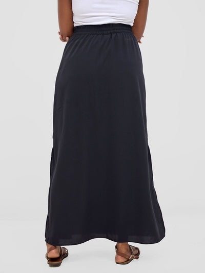 Vivo Seli Maxi Skirt - Black - Shopzetu