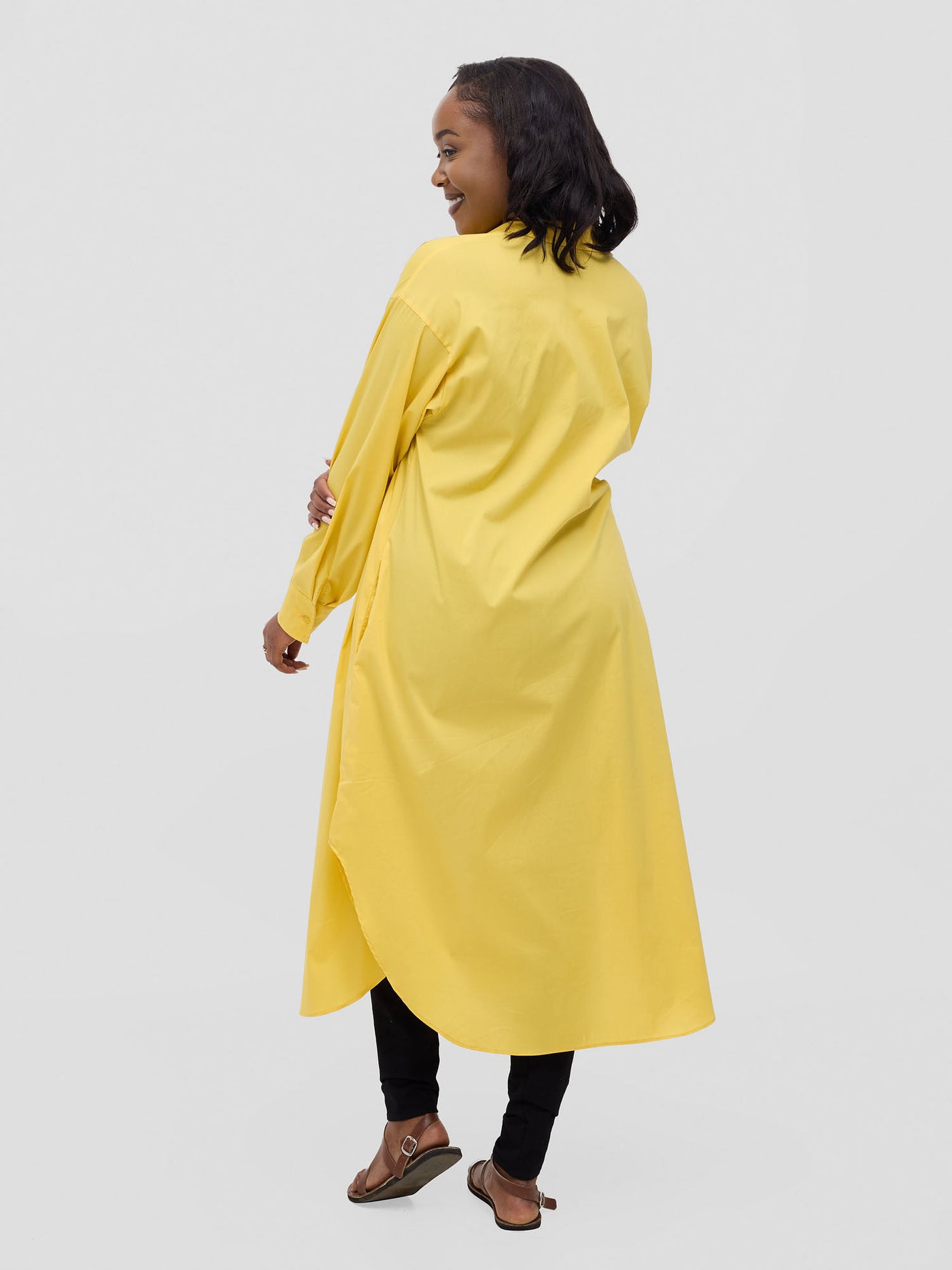 Safari by Vivo Mansi Bishop Sleeve Shacket - Mustard