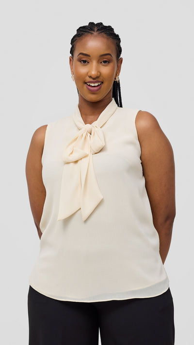 Vivo Niari Sleeveless Top - Buttermilk