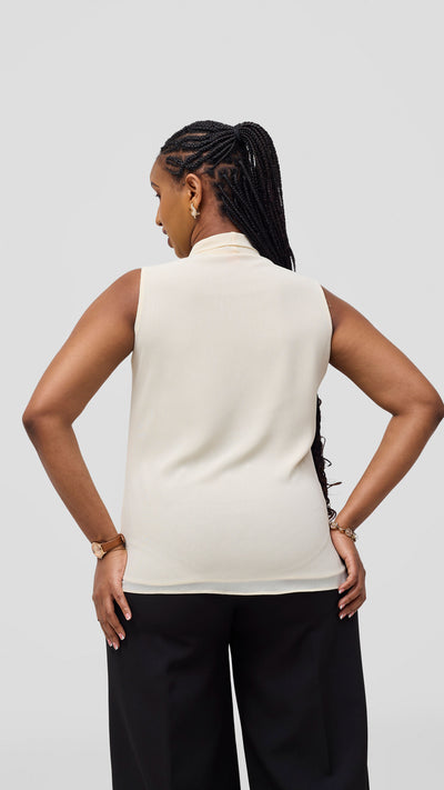 Vivo Niari Sleeveless Top - Buttermilk