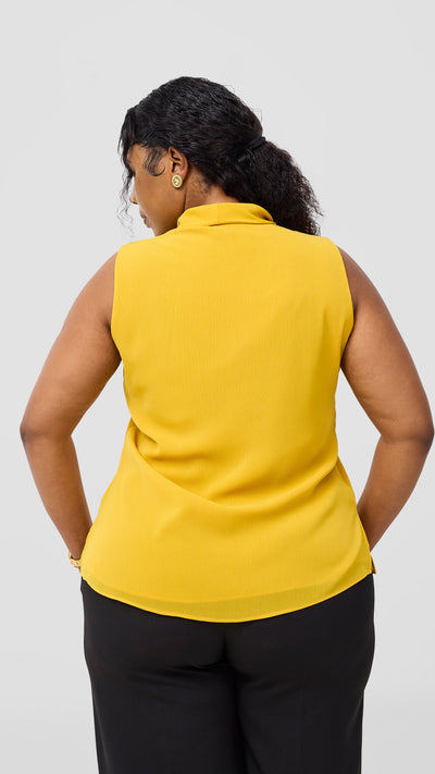 Vivo Niari Sleeveless Top - Light Mustard
