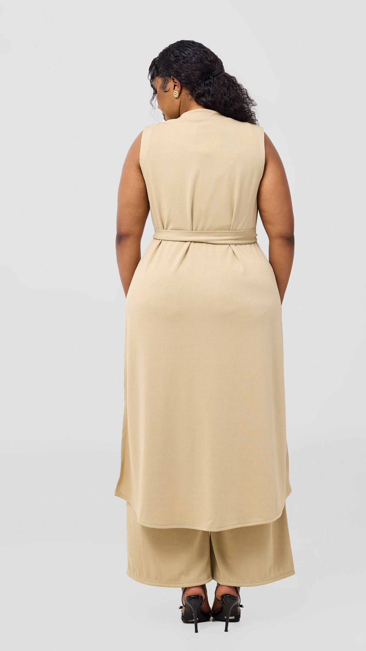Vivo Chela Sleeveless Waterfall - Taupe