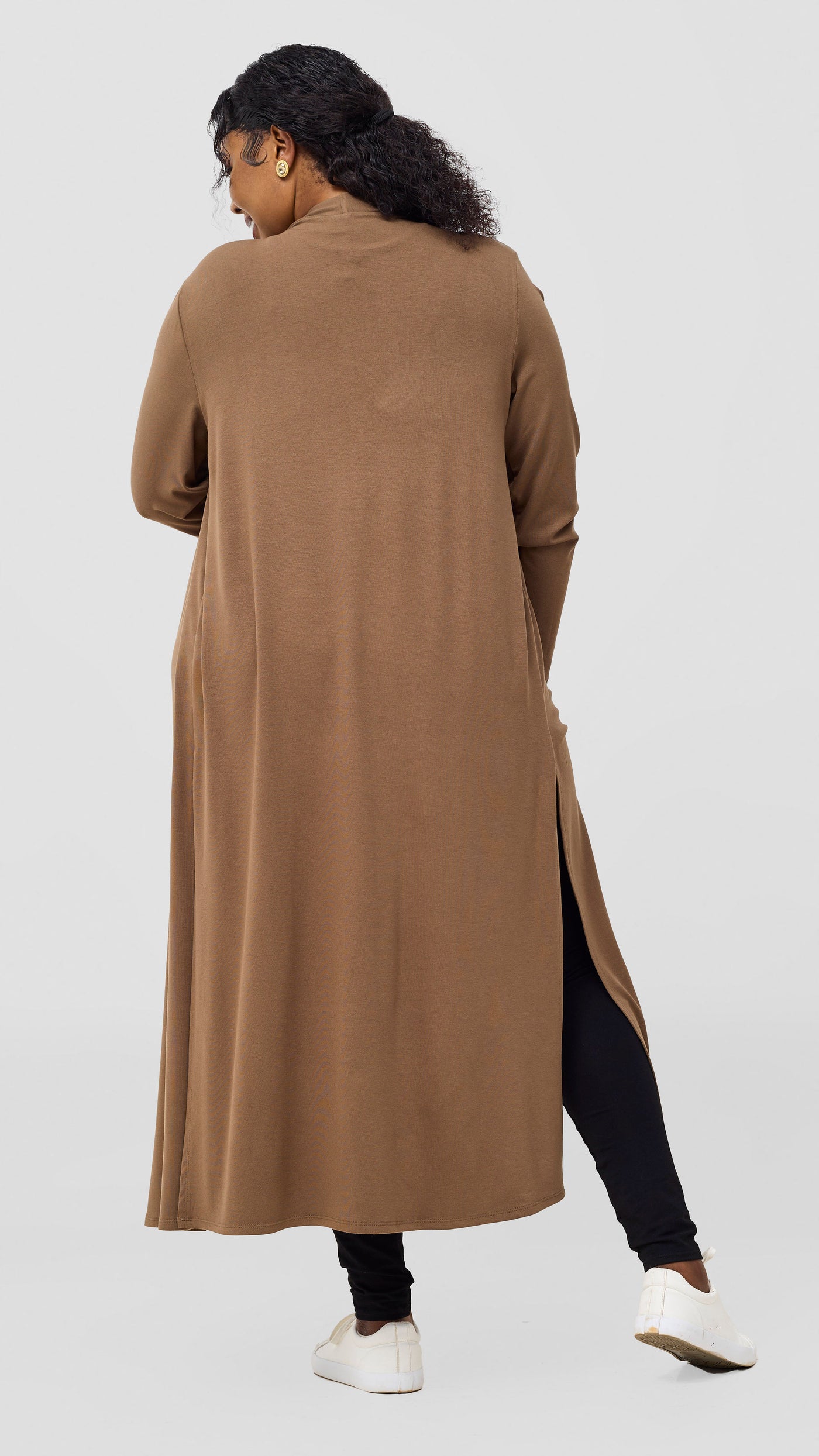 Safari Long Sleeve Waterfall - Dark Taupe