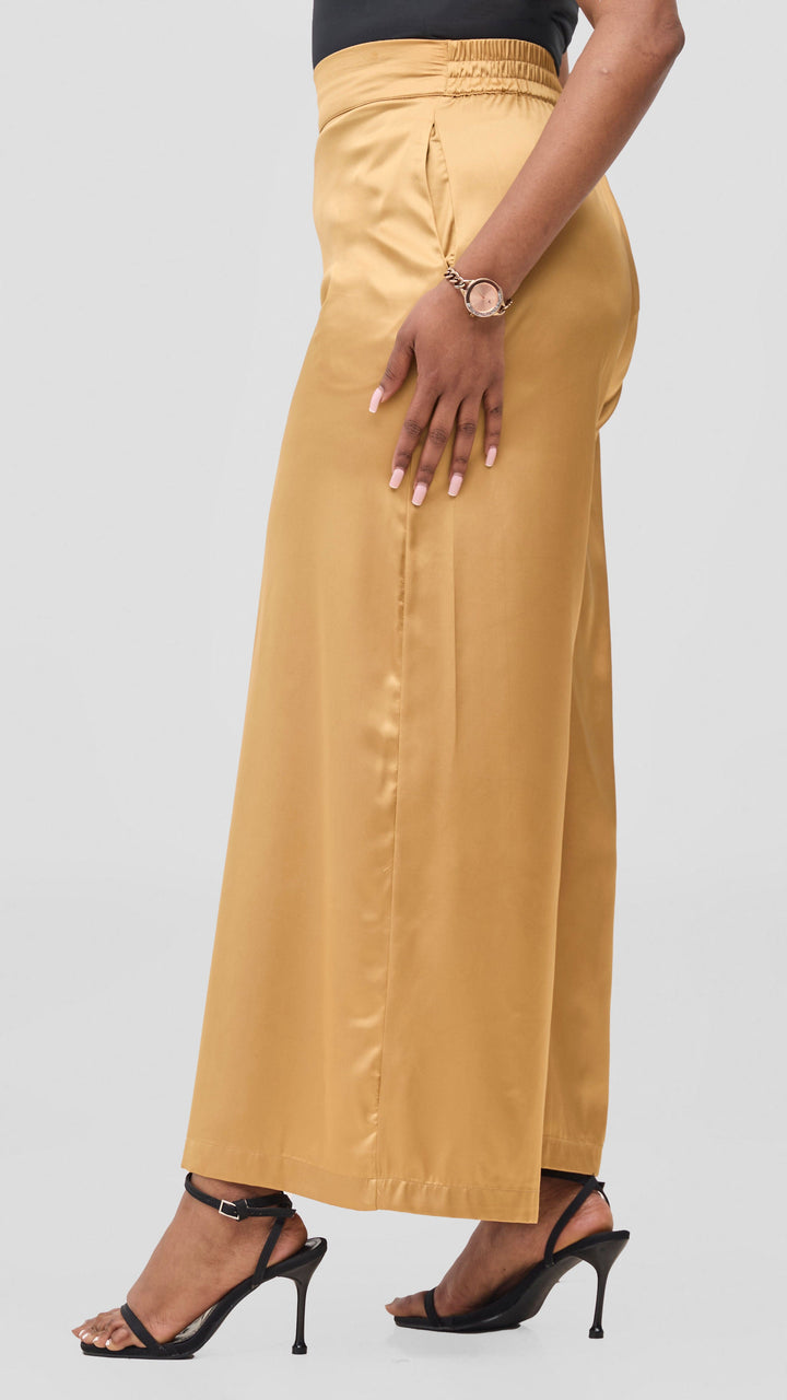 Vivo Chidii Wide Leg Pants - Gold