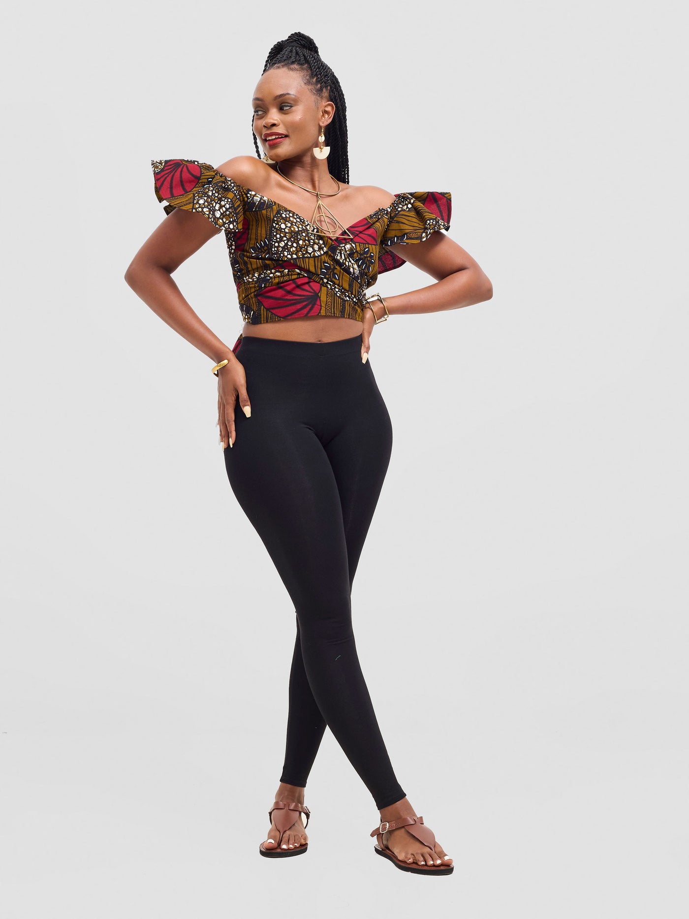 Vivo 2-Way Wrap Top - Sipo Print