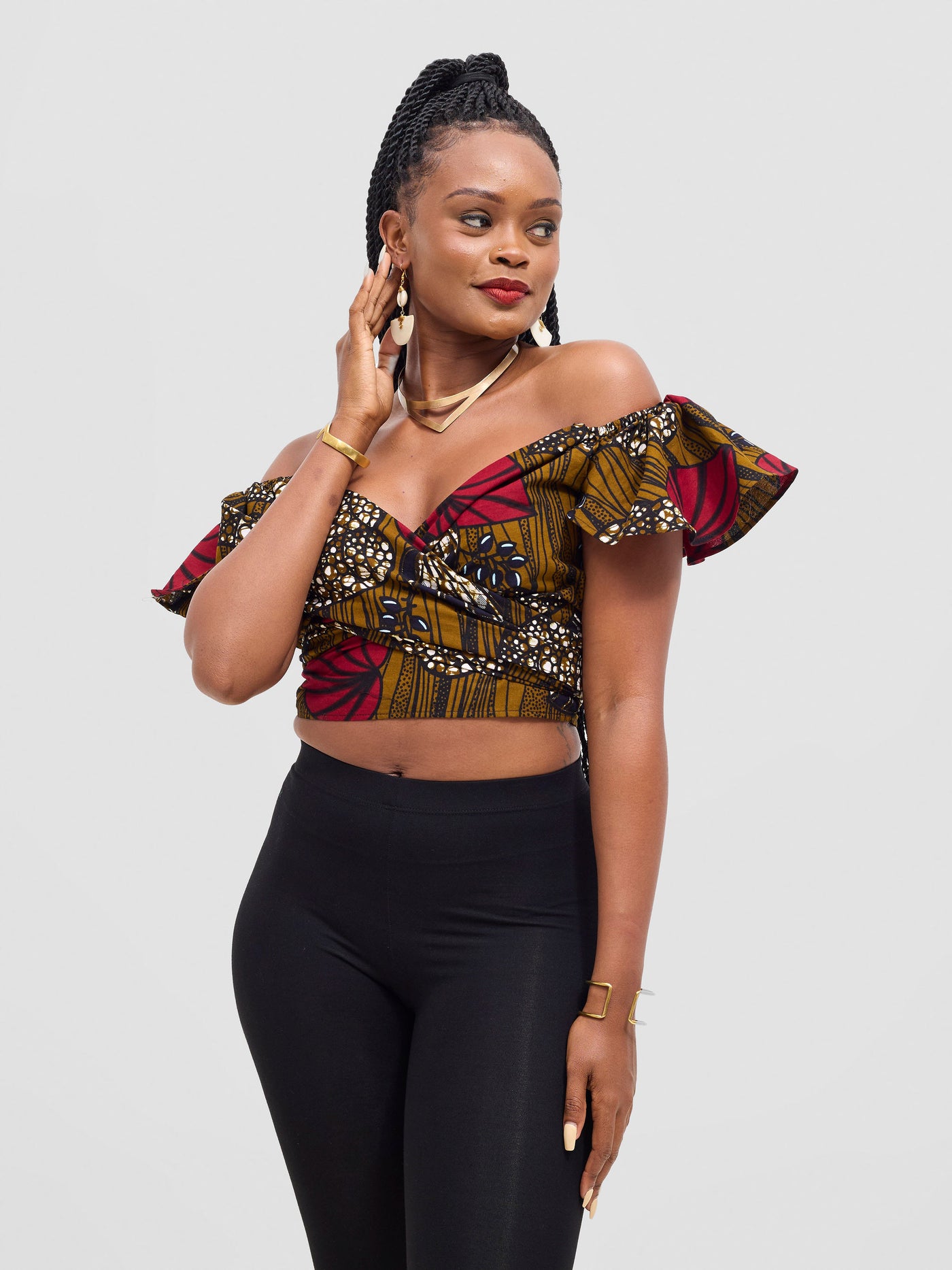 Vivo 2-Way Wrap Top - Sipo Print