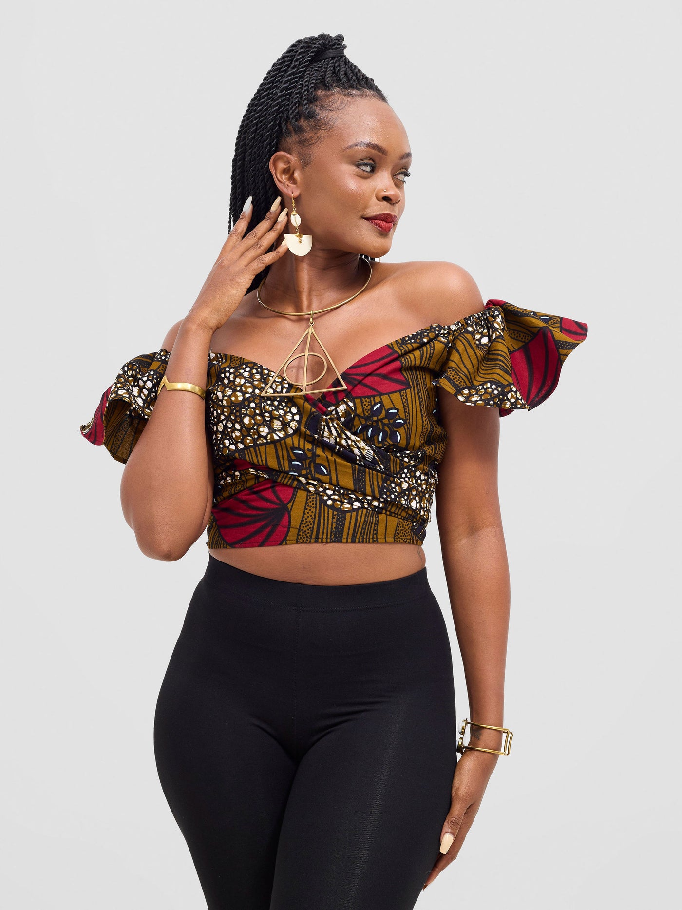 Vivo 2-Way Wrap Top - Sipo Print