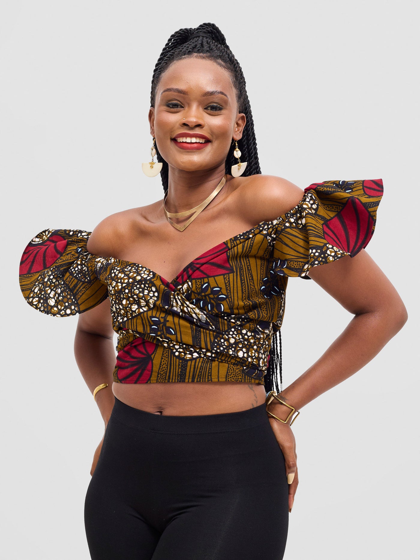 Vivo 2-Way Wrap Top - Sipo Print
