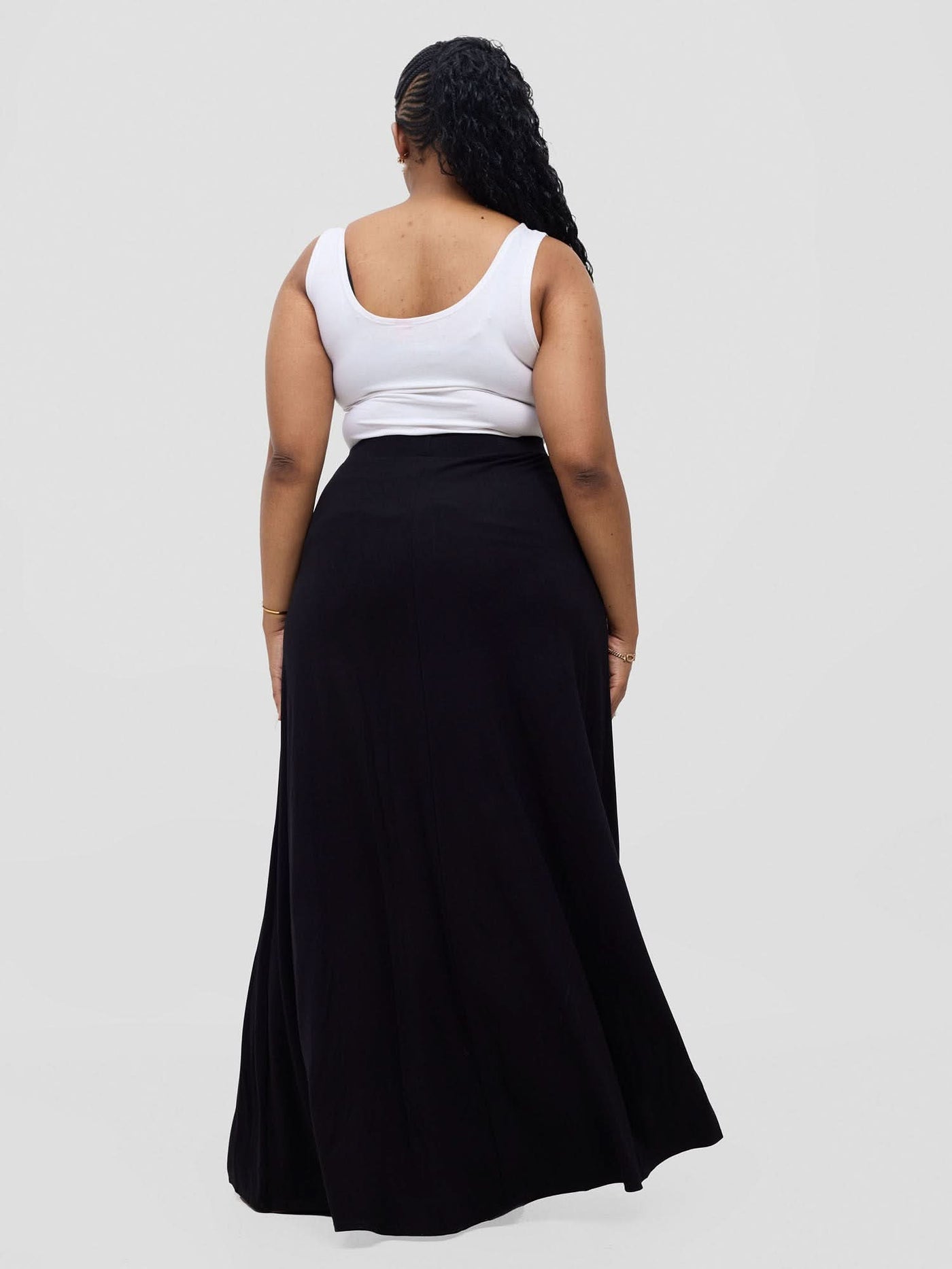 Vivo Basic A-line Maxi Skirt - Black