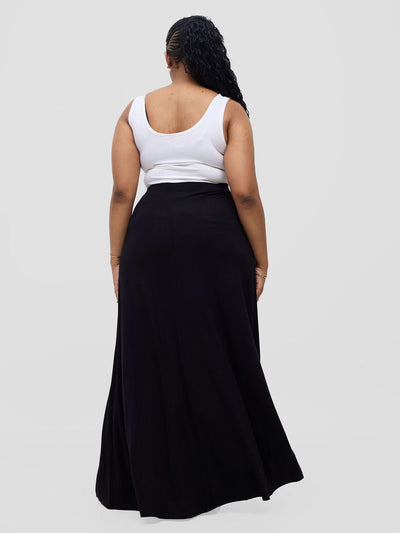 Vivo Basic A-line Maxi Skirt - Black
