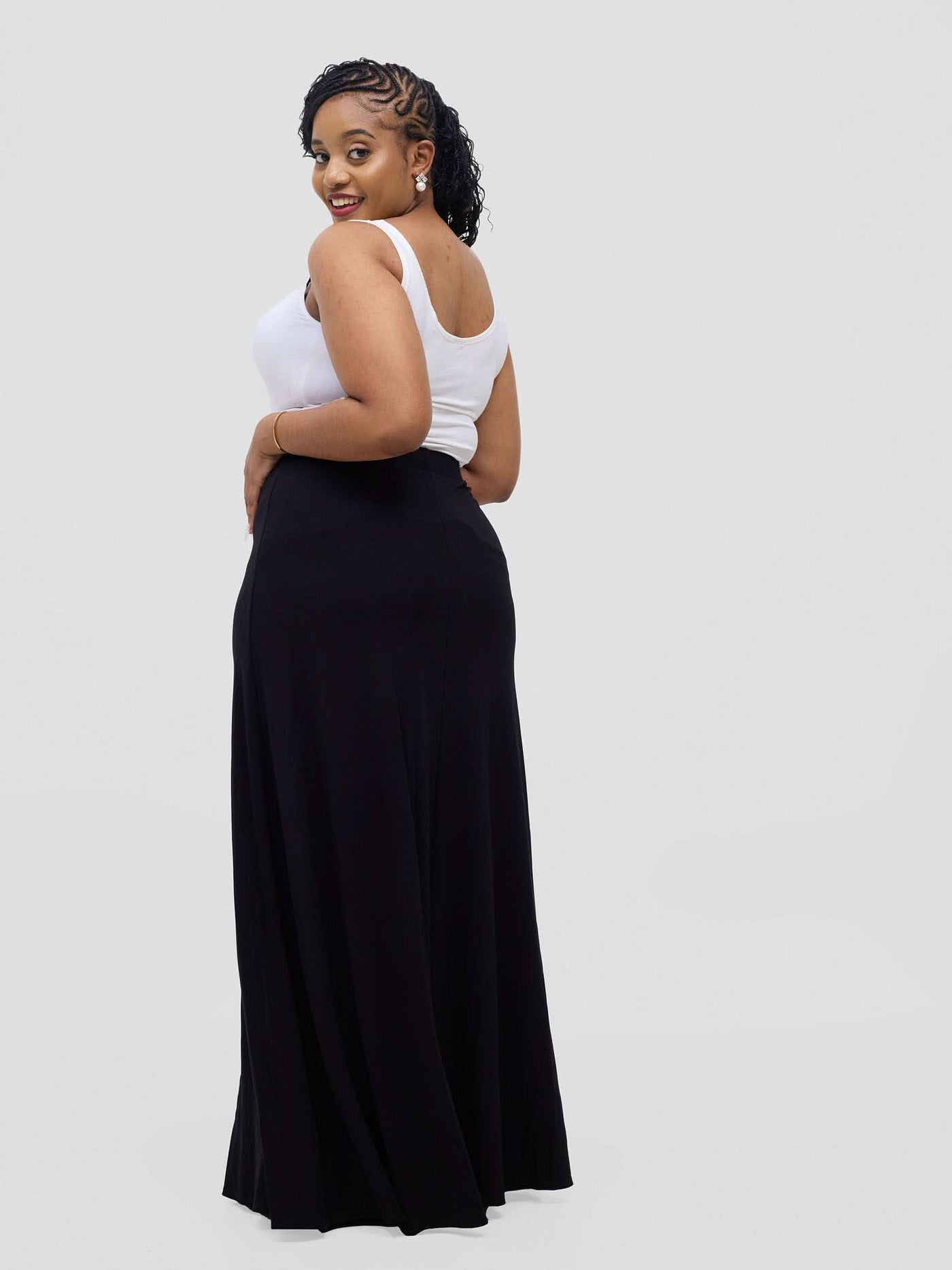 Vivo Basic A-line Maxi Skirt - Black