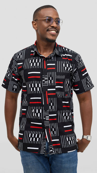 Rafiki Thread African Heritage Shirt - Black