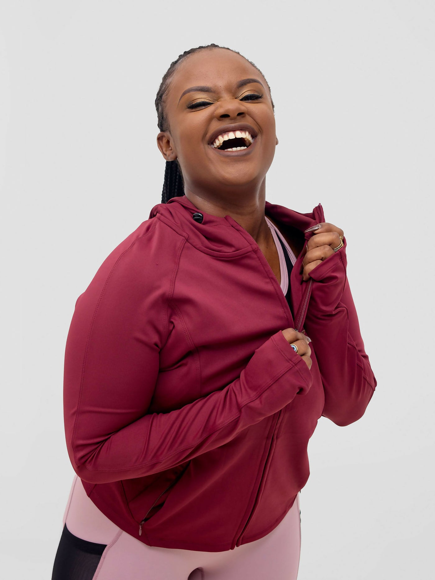 Rotator Active Wear Women's Performance Jacket - Dark Maroon - Shopzetu