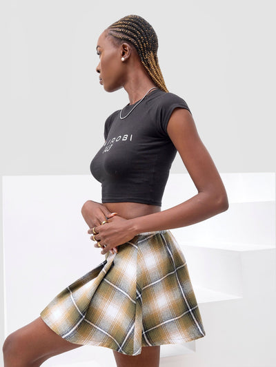 Zoya X Metamorphisized 143 Raglan Sleeve Midriff Top - Black - Shopzetu