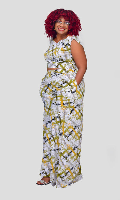 Thick & Fab Sandy Pant - Cream Print
