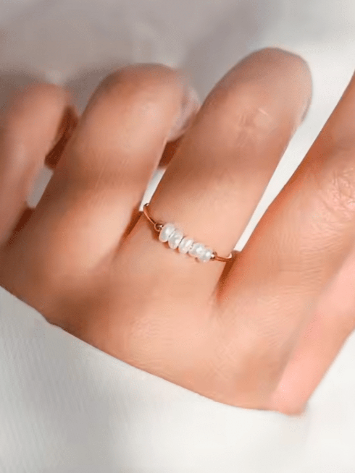 Lustre Non Tarnish Ring - Gold - Shopzetu