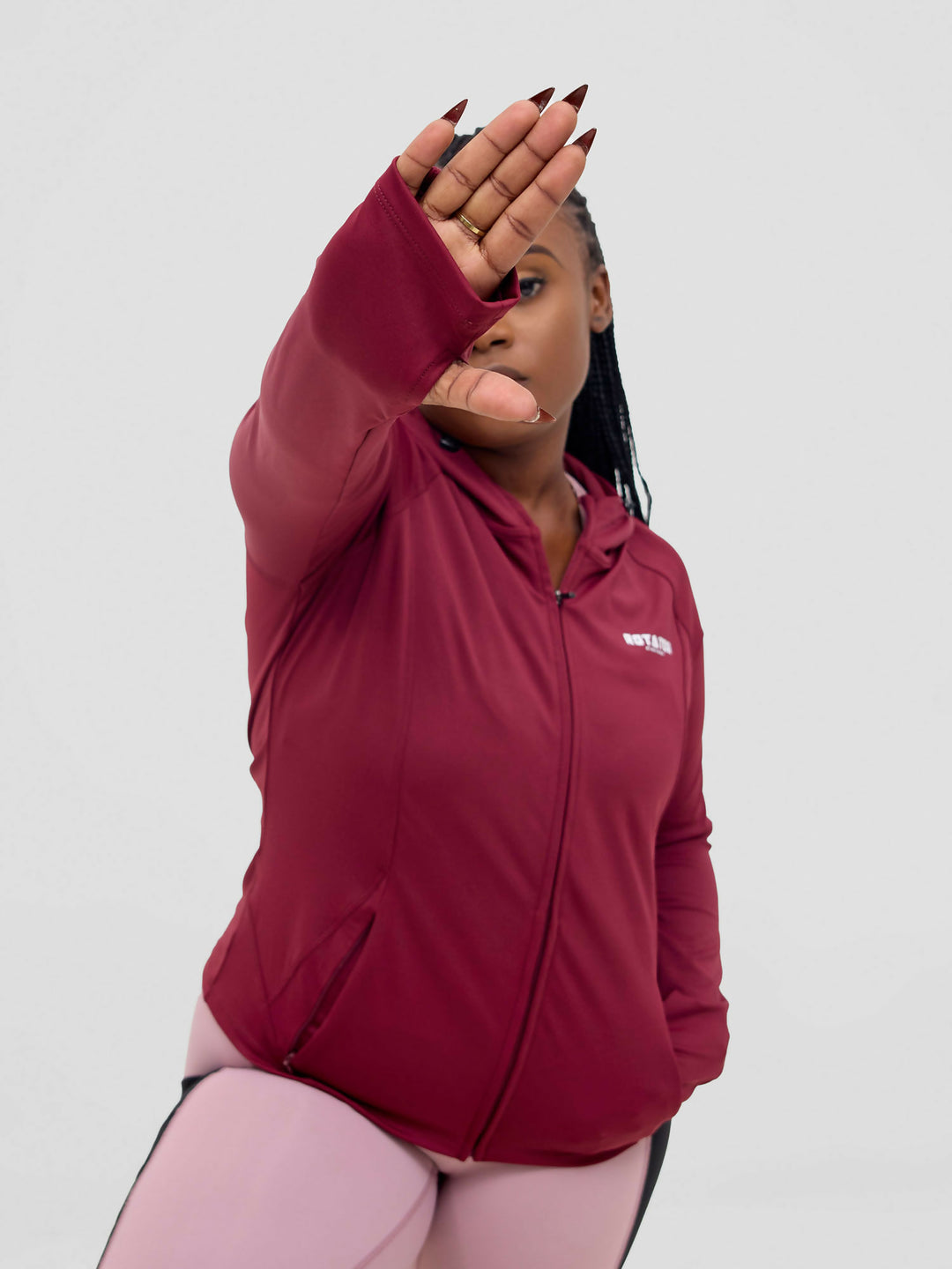 Rotator Active Wear Women's Performance Jacket - Dark Maroon - Shopzetu