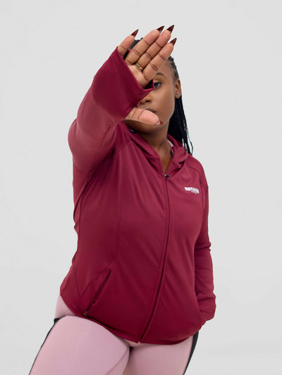 Rotator Active Wear Women's Performance Jacket - Dark Maroon - Shopzetu