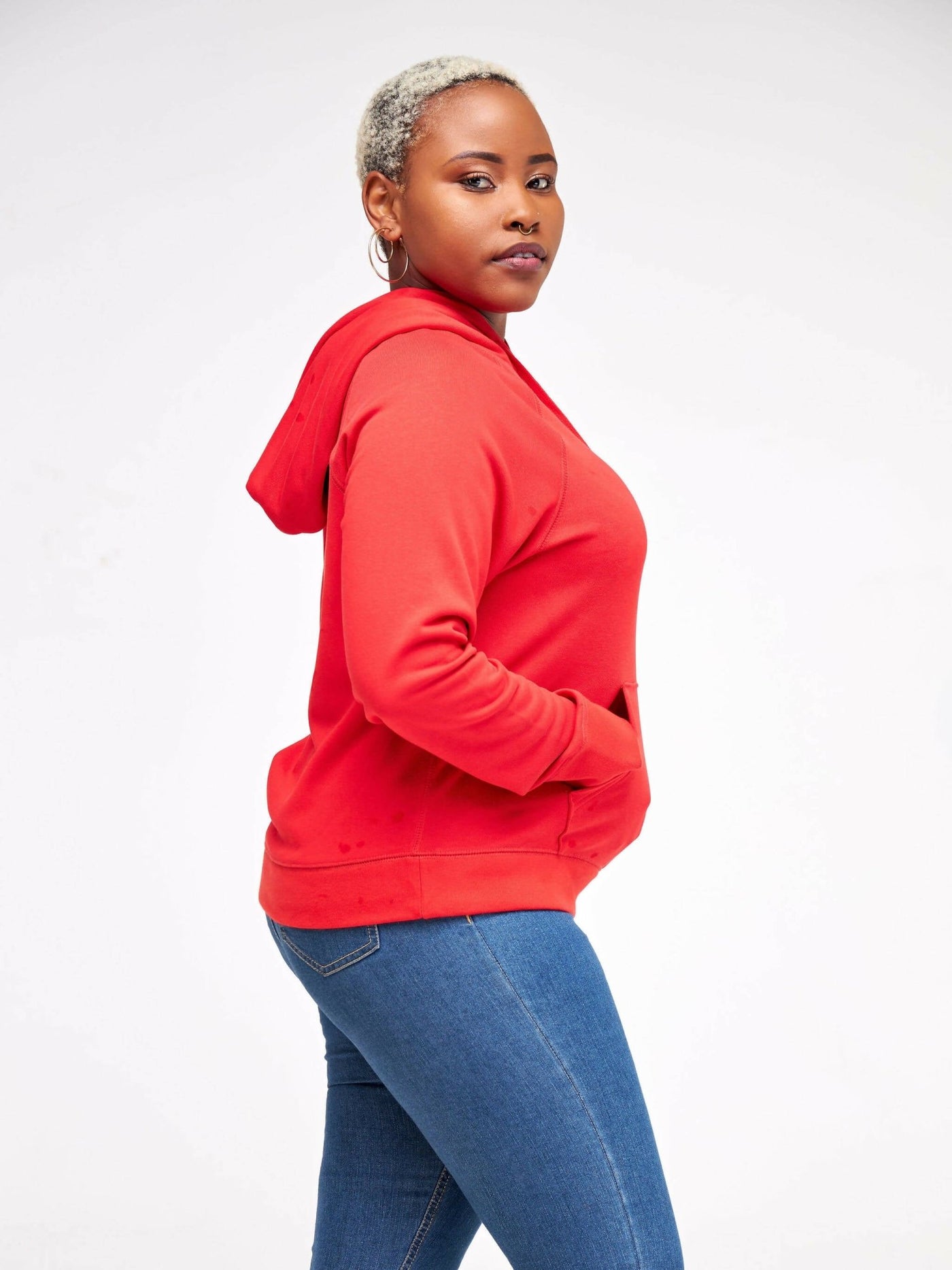 Hessed Unisex Hoodies - Red - Shopzetu