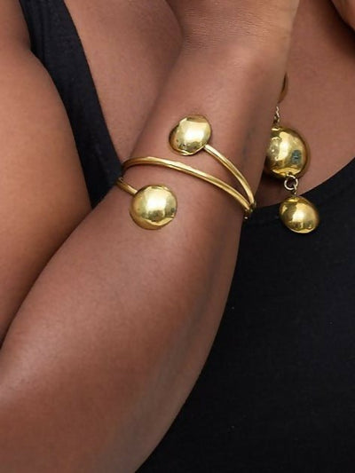 Purely Brass Taraji Bracelet - Brass - Shopzetu