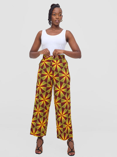 Vivo Kitenge Wide Leg Pants - Juja - Shopzetu