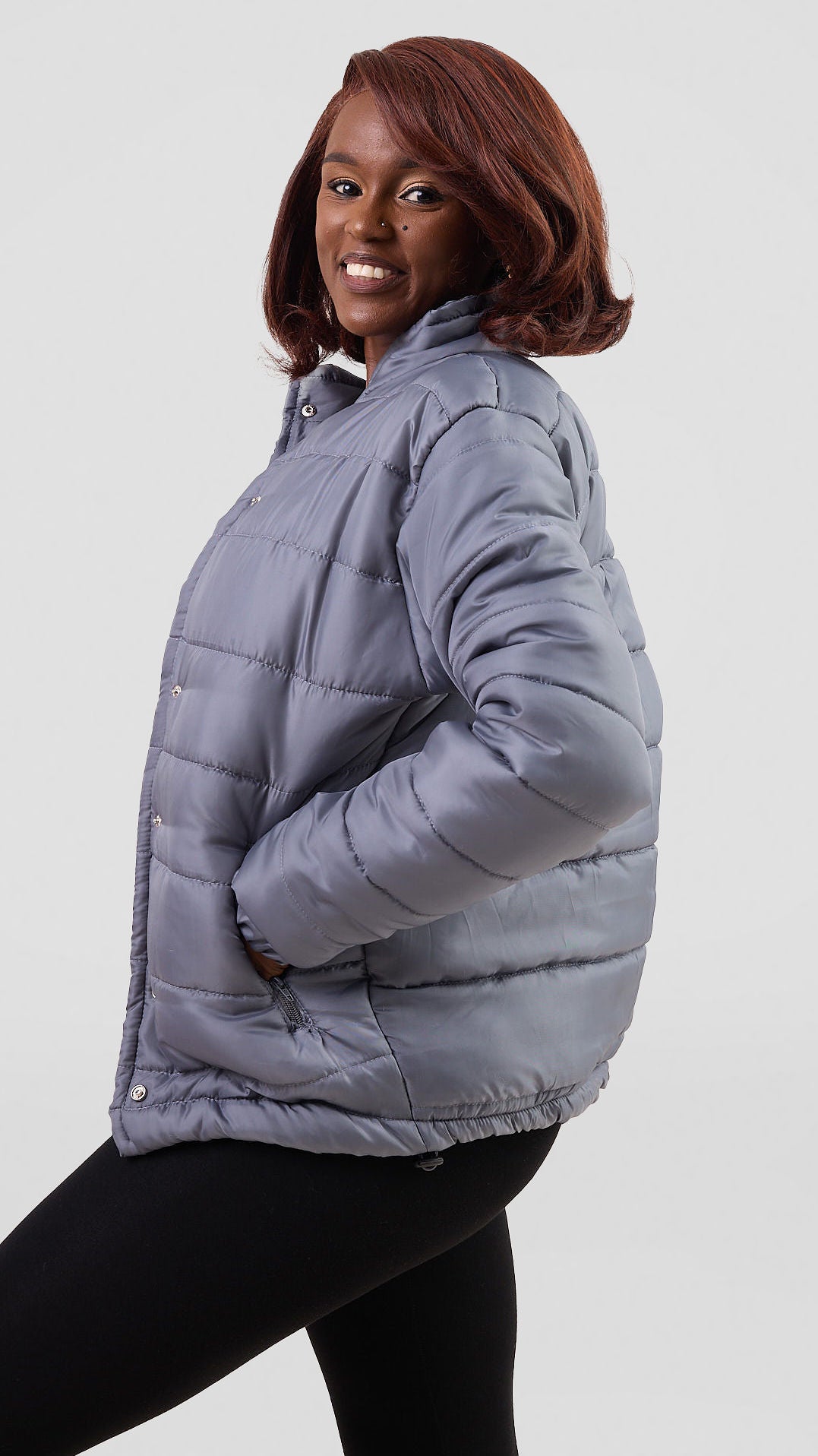 Timyt Urban Wear Glide Wear Puff Jacket - Grey