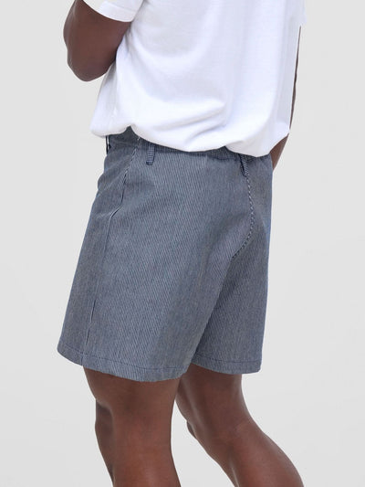 Zoya Nia Wide Leg Shorts - Tickling Stripes Print - Shopzetu