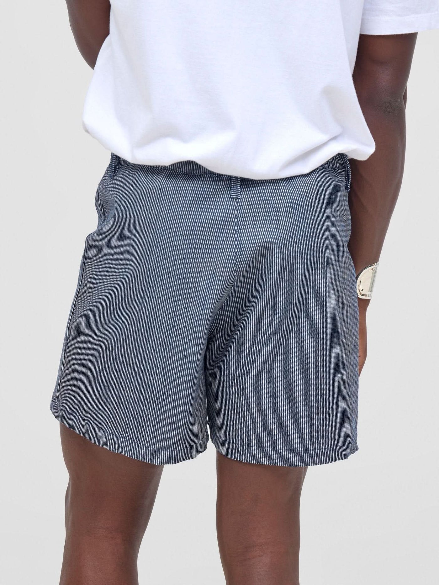 Zoya Nia Wide Leg Shorts - Tickling Stripes Print - Shopzetu